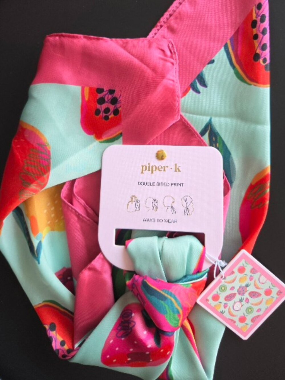 Piper K - Bright Silky Scarf